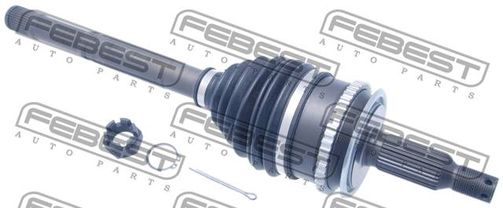 0414-KB4A47L SHAFT ASSEMBLY, OUTER CV JOINT LEFT 33X485X30 MITSUBISHI L200 KB4T 4WD 2005-2015 OE For comparison: 3815A181V 