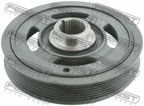 HDS-K24A CRANKSHAFT PULLEY ENGINE K24A ACURA TSX 2009-2014 OE For comparison: 13810-RZA-A01 